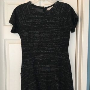 LOFT Heathered Gray/Black Dress - Sz 8P - Workwear
